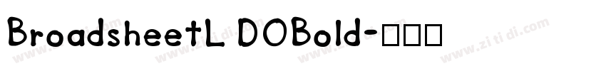 BroadsheetL DOBold字体转换